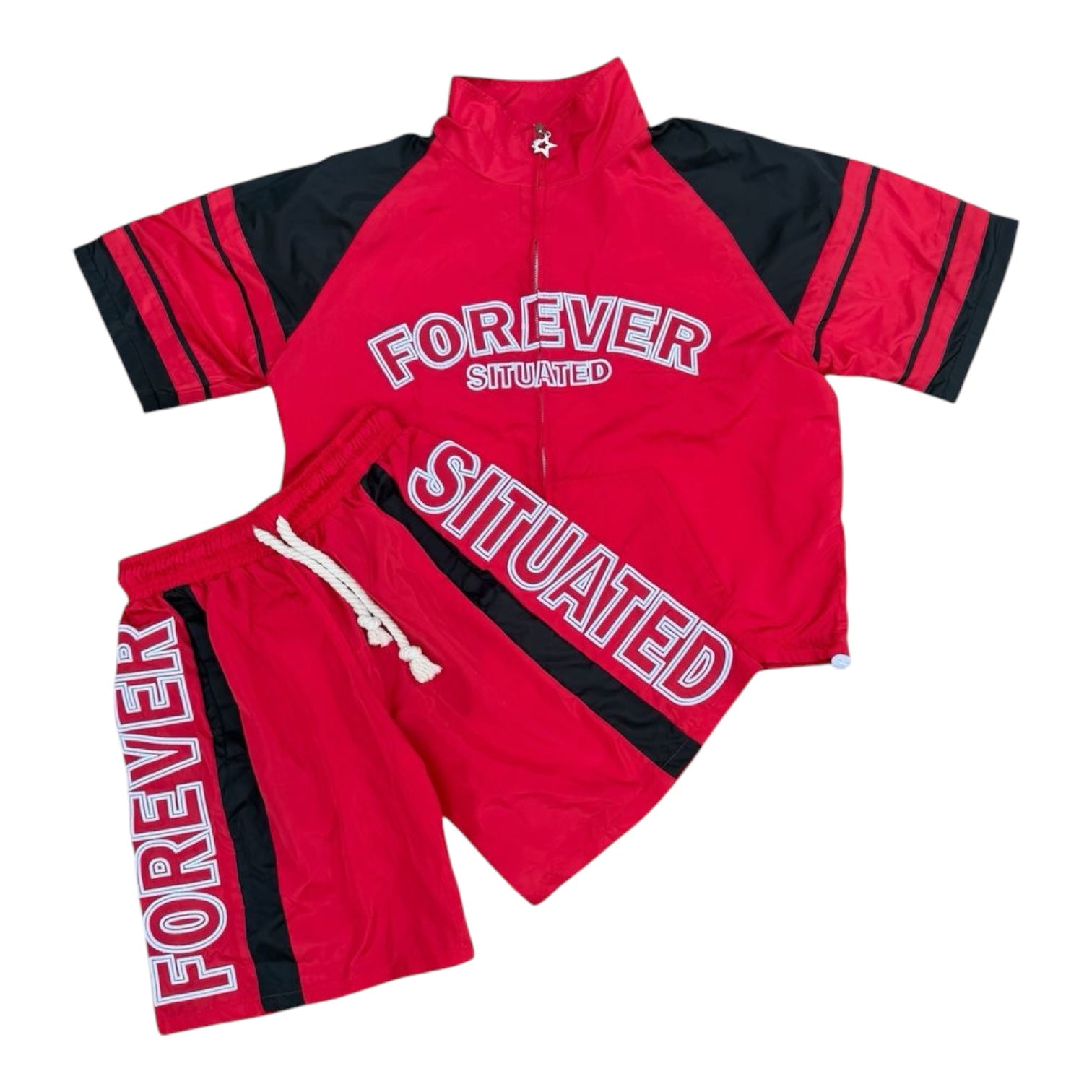 FOREVER SITUATED: Nylon Short Track Set
